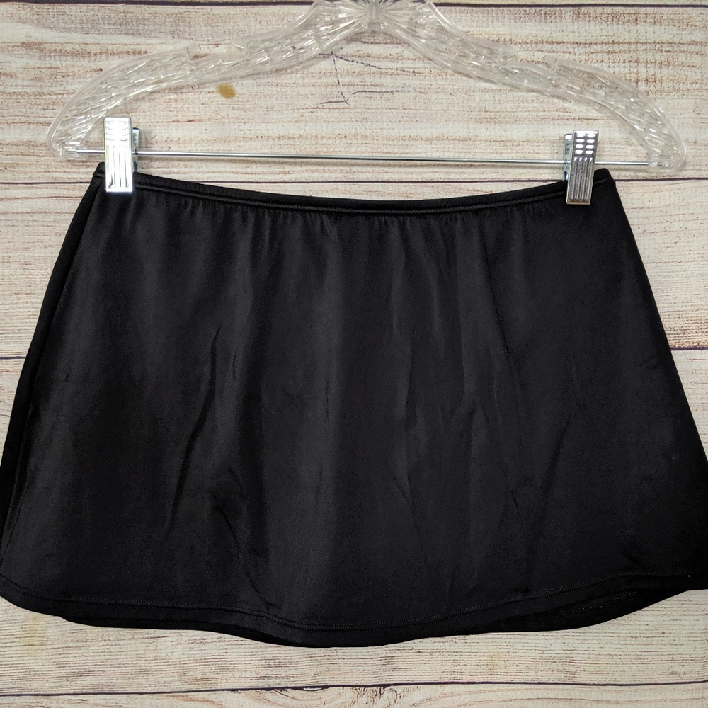 Speedo Size 10 Black Swim Skort